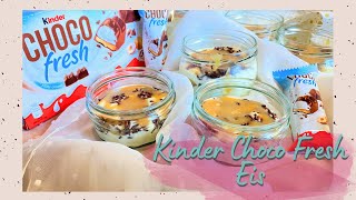 Kinder Choco Fresh Eis ganz einfach und schnell zubereitet von Unserfamilienwissen [upl. by Alister898]