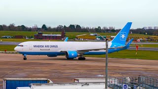 Arrivals amp Departures Birmingham Airport  Dec 2023Jan 2024 [upl. by Nairadas]