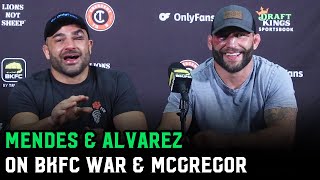 Eddie Alvarez and Chad Mendes talk Conor McGregor ringside advice “He was playing both sidesquot [upl. by Ressler301]