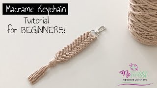 How to make a Macrame Keychain  ReTwisst [upl. by Serolod]