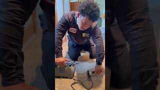 Using The Kool Glide Seaming Iron by SINCH carpetrepair shorts carpetcleaningnearme tools diy [upl. by Felita]