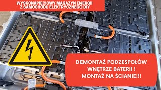 Wysokonapięciowy bank energii DIY z baterii samochodu elektrycznego Rozbieramy baterię z BMW i3 [upl. by Idelia]