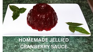 HOW TO MAKE JELLIED CRANBERRY SAUCE [upl. by Matthieu]