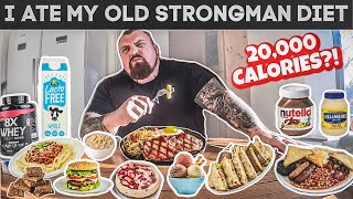 Worlds Strongest Man Diet Challenge  FULL DAY OF EATING  12000 CALORIES [upl. by Zenas]