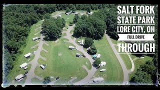 Salt Fork State Park Full Drive Through  Pick the best campsite [upl. by Nortal731]