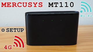 MERCUSYS MT110 mobile 4G router WiFi • Unboxing installation configuration and test [upl. by Emili]