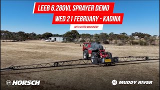 Horsch Leeb 6280VL Sprayer demonstration with VATER [upl. by Aneehsar]