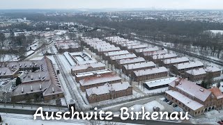 Auschwitz camp concentration nazi  by drone 4K [upl. by Acenes]