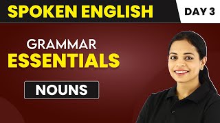 Nouns  Grammar Essentials Day 3  Spoken English Course📚 [upl. by Penoyer724]