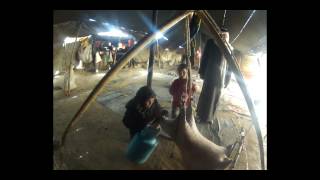 Bedouin Woman Makes Yogurt in a Goat Skin Jordan Tour [upl. by Acinomad161]