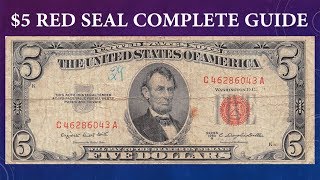 Red Seal 5 Dollar Bill Complete Guide  What Is It Worth And Why [upl. by Ytsihc674]