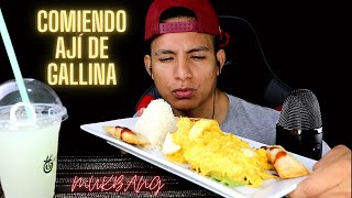 Comiendo Ají de Gallina  ASMR MUKBANG COMIDA PERUANA [upl. by Rosel997]