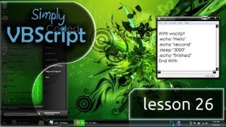 VBScript Basics Part 26  With Command [upl. by Fiann]