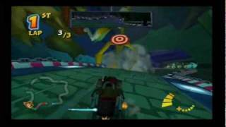 Crash Tag Team Racing 100 Walkthrough  10  Deep Sea Driving Track 12 [upl. by Malsi435]