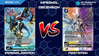 Is masty still nasty  Imperialdramon vs Mastemon  Digimon TCG  EX6 Locals [upl. by Hallock]