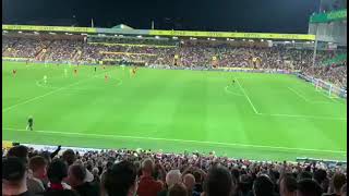 liverpool fans singing luis Suarez song at norwich in EFL cup [upl. by Ativet709]