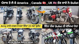 Army Disposal Bullet restoration  old bullet Modified  Royal Enfield Bullet [upl. by Blaire]