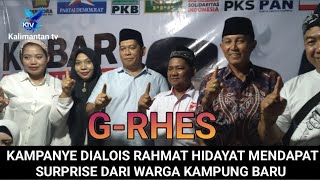 CALON BUPATI RAHMAT HIDAYAT MENDAPAT SURPRISE DARI WARGA KELURAHAN BARU [upl. by Marolda390]