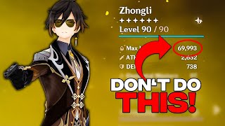 Dont Make THIS Mistake When Building Zhongli Best Way To BUILD Zhongli🔥 [upl. by Dihsar783]