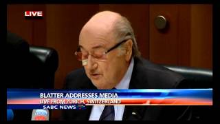 Sepp Blatter addresses media [upl. by Malamud114]