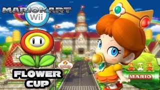 Mario Kart Wii Flower Cup 150cc Race to Mario Kart 8 Marathon [upl. by Udell856]