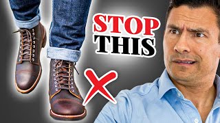 CORRECTLY Match Boots With Jeans Most Men Mess This Up [upl. by Girvin]