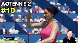 Zheng vs Fernandez  AO TENNIS 2 Simulation Gameplay 10 wCommentary [upl. by Aurelio517]