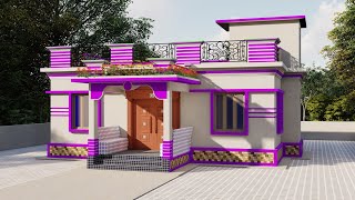 bangladesh village house design 3d [upl. by Janie]