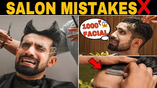 STOP❌these Salon Mistakes Haircut Tips as per FACE SHAPE How to Set beard Mens Hairstyle  Hindi [upl. by Roma]