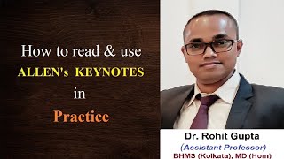 How to study Allens Keynotes  How to use Allens Keynotes in Practice  Materia Medica  Homeopathy [upl. by Speroni4]