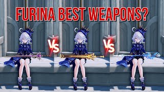 Furina’s Best Weapons Festering Desire vs Khaj vs Splendor Weapons Comparison amp Damage Showcases [upl. by Daley]