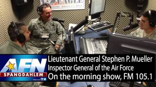 Inspector General of the Air Force on AFN Spangdahlem Radio [upl. by Woolcott889]