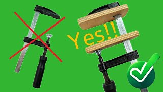 Best Trick to IMPROVE Woodworking F Clamps [upl. by Rehprotsirhc227]