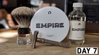 7 Days 7 Shaves  Day 7 ft Gillette Slim Adjustable and Oleo Soapworks Empire [upl. by Neiv347]