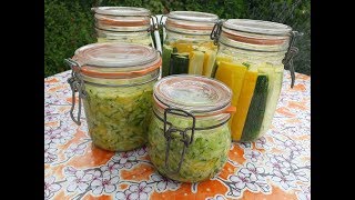 CONSERVES DE COURGETTES par Lactofermentation  En direct du Potager [upl. by Nnayelsel]