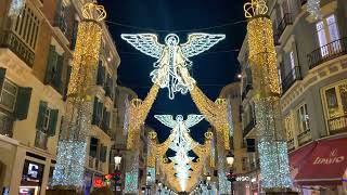 Luces Navidad Malaga 2022 [upl. by Ephram54]