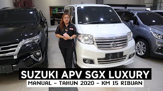 SUZUKI APV SGX LUXURY MT KM 15845 READY THN 2020 [upl. by Eerual832]