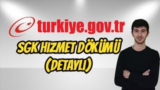 SGK 4A Hizmet Dökümü Prim Günü Sorgulama  EDevlet [upl. by Auqinat]