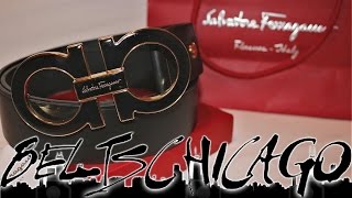 Salvatore Ferragamo Enamel XL Big Buckle Belt Men [upl. by Iloj]