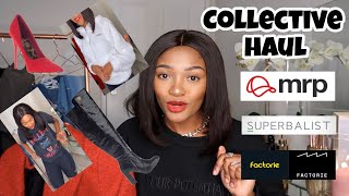 Collective TryOn Haul  MrP Superbalist Cotton On  South African YouTuber  Kgomotso Ramano [upl. by Vilhelmina]