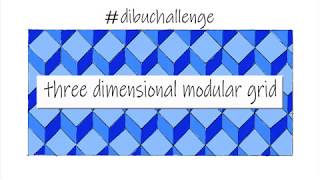 dibuchallenge level beginners quotTHREE DIMENSIONAL MODULAR GRIDquot Red modular tridimensional [upl. by Dodge]