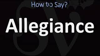 How to Pronounce Allegiance CORRECTLY [upl. by Alyat301]