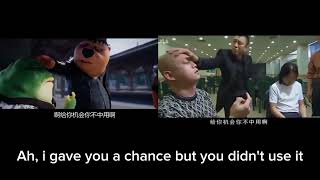 Chinese beaver and frog meme comparison with english subtitles [upl. by Davena]