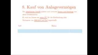 Kaufleute lernen leicht Buchhaltung 8 Kauf von Anlagevermögen und Umlaufvermögen [upl. by Adolf276]