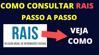 Como Consultar o RAIS  Passo a Passo [upl. by Andy]