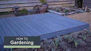 How to install a composite deck with Wickes [upl. by Ahsikram]