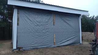 Budowa wiaty na maszyny rolnicze 8x6 m [upl. by Reisman]