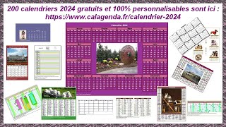 Calendriers 2024 [upl. by Ingemar]