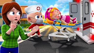 Baby Got Sick Song😱 Taking Care Of Baby  Healthy Food vs Junk Food More Nursery Rhymes amp Kids Songs [upl. by Inafit]