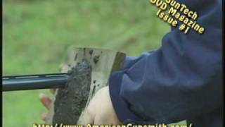 Gun Fact or Fiction Mythbusters Plugged Shotgun Barrel Guntech Video Magazine 1 [upl. by Motteo]